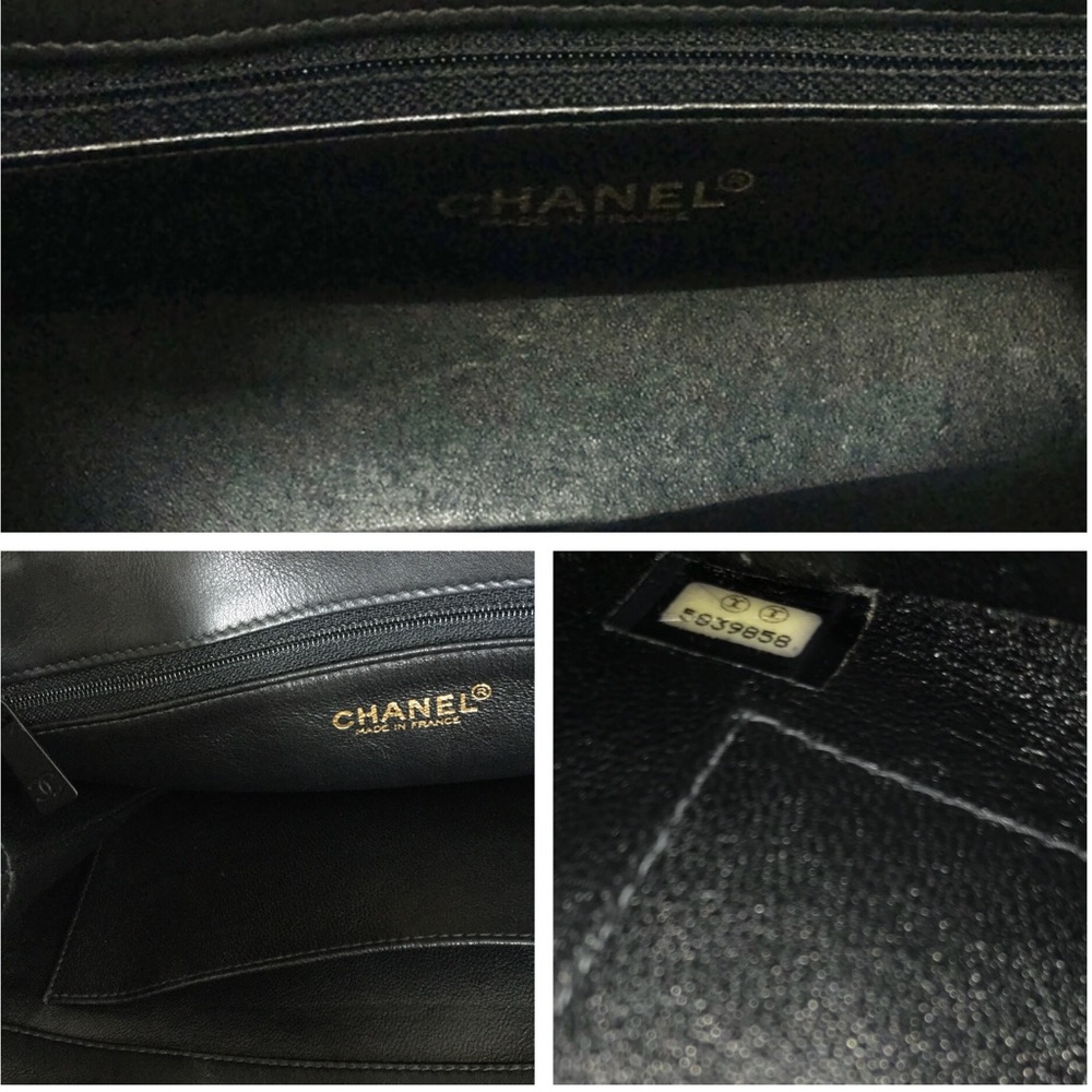 SOLD! Chanel VTG Leather Straps Tote - Picture 7 of 8
